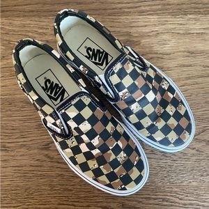 Vans Classic Slip On Desert Camo Checkerboard Sneakers, Big Kids 3.5